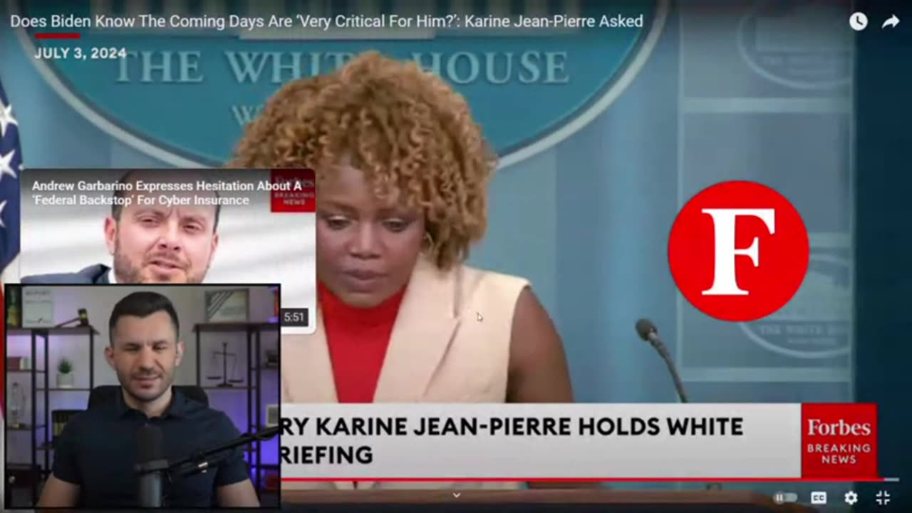 Karine LIED about Joe's Condition; Biden THREATENS Media; Trump ROASTS Kamala