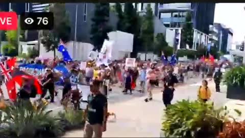 Australians Take to the Streets of Brisbane, Refusing to Accept an Endless State of Emergency