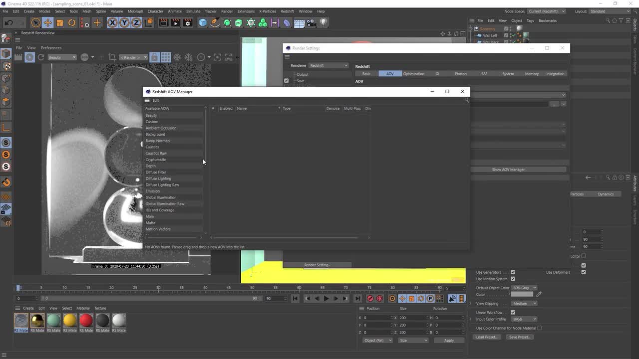 C 4D Redshift Rendering Optimization Tutorial (Part 5. No subtitles)