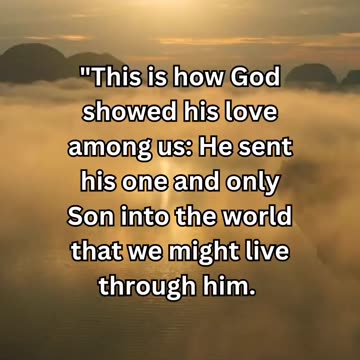 God showed His love for us