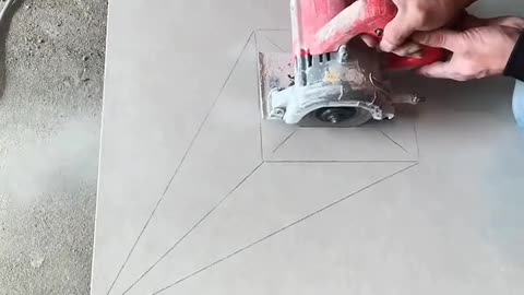 cutting tiles into shapes