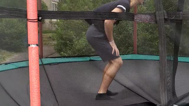 Somersault on a trampoline