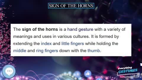 Sign of the horns