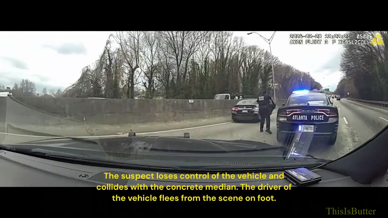 3, including suspected cop impersonator, crash stolen car after leading police on chase on I-20