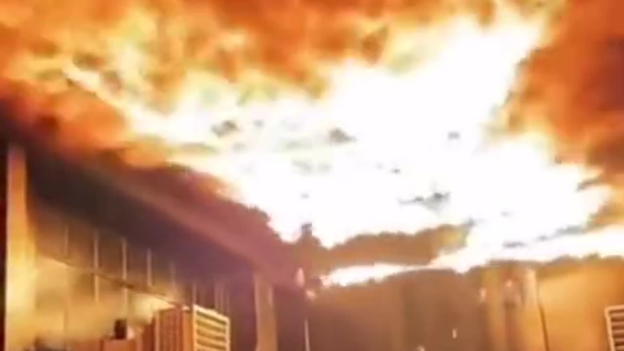 Cinema showcase fire in 3d