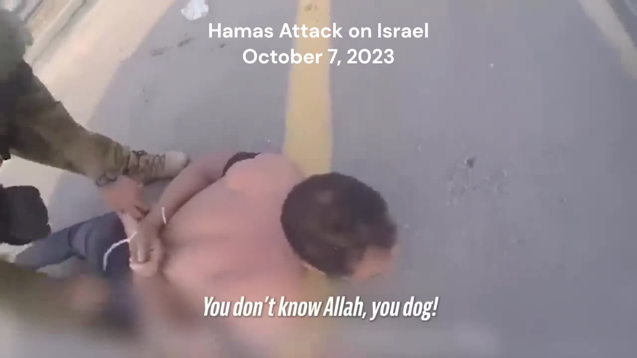 Israel-Hamas War2023 : You don't know Allah, you dog!