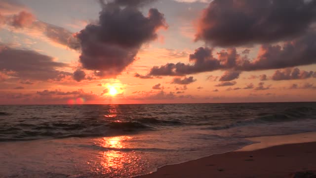 Enjoy the Moments of Sunset and Beauty of Nature on the Beach