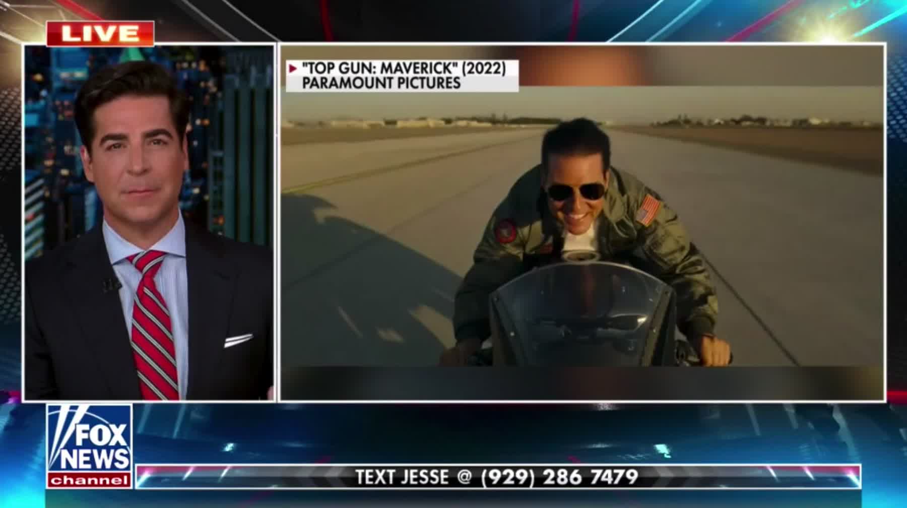Jesse Watters talks about the success of Top Gun: Maverick