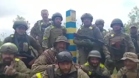 After months of fighting, Ukrainian troops fighting near Kharkiv have made it to the Russian border