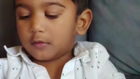 Talking & Playing With his Toy