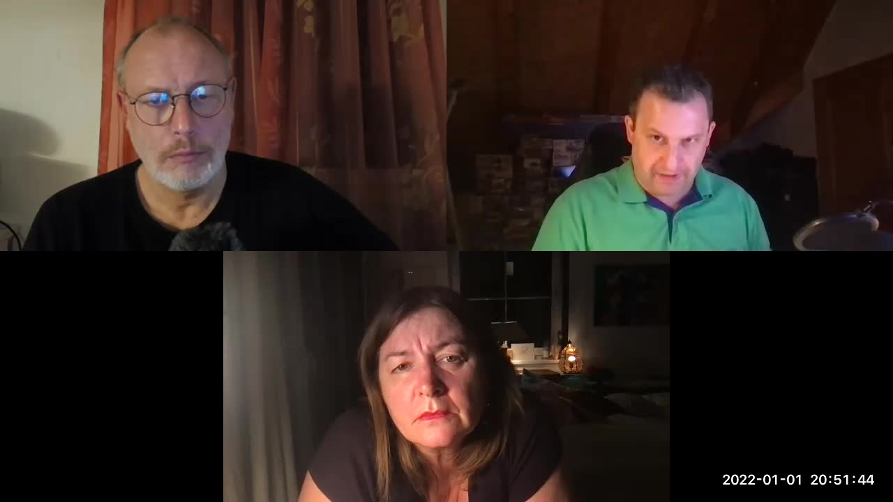 Neujahrsgeplauder mit Silberstreif Catherine, Frank und Marc