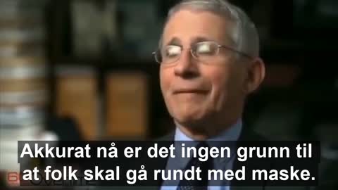 Fauci om masker