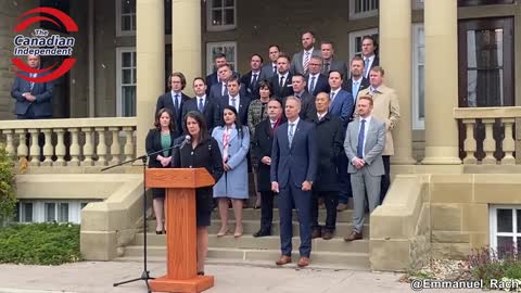 Mainstream media questions Alberta Premier Danielle Smith on her not supporting the WEF