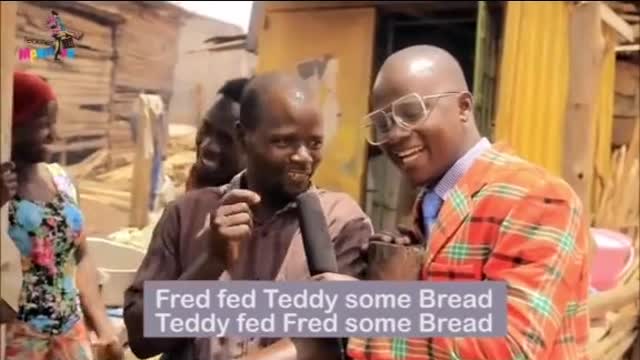 Fred fed Teddy some Bread Teddy fed Fred some Bread.