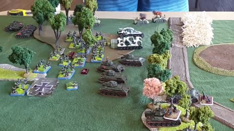 War Game Geek - Battle Report 7 - Mid War 100 Pts - Russian. vs German - FOW