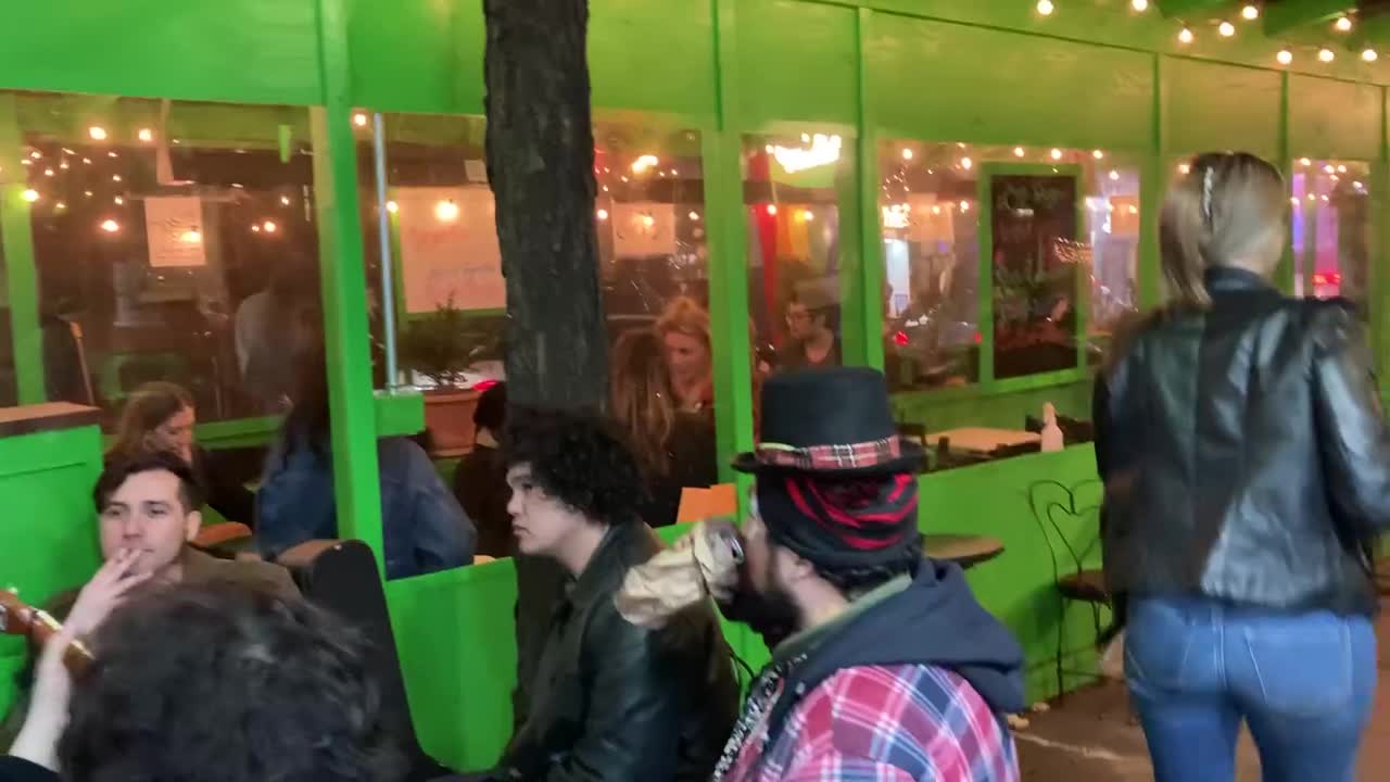 A Typical stroll late on MacDougal