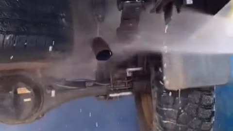Automobile chassis cleaning