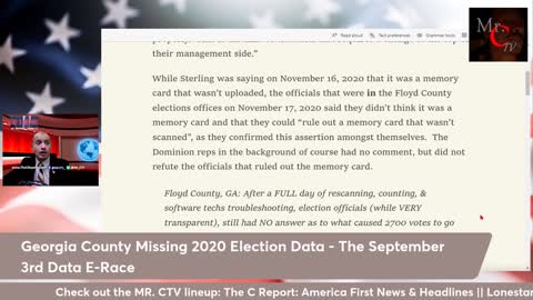 Georgia Election Ballot Data Missing; $16 Million Missing from Secretary of State Office