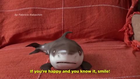 Cute baby animals Happy Shark