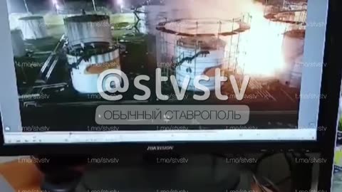 Russians Now Building Cope Cages on Oil Tanks