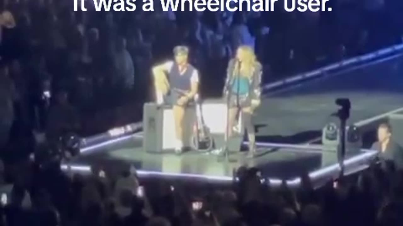 Madonna calls out concertgoer for sitting down before realizing fan was in wheelchair