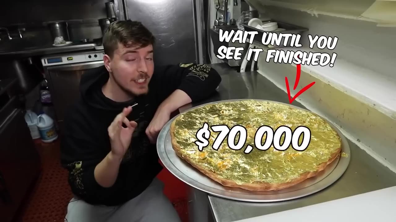 Eating A $ 10.000 Golden Steak (24k gold@mrbeast