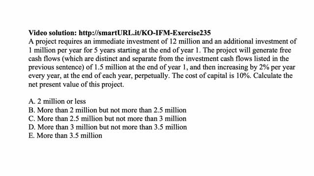 Exam IFM exercise for April 28, 2021