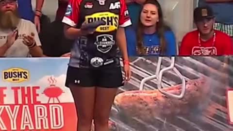 was legendary. Kamryn Belvin became the first woman to ever win