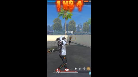 #1vs 4 free fire max rush gameplay #fF #battleroyalegame #gaming #as #totalgaming #garenafreefire 👿