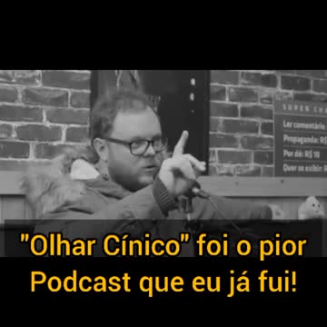Vinheteiro detona o podcast do "Olhar Cínico"