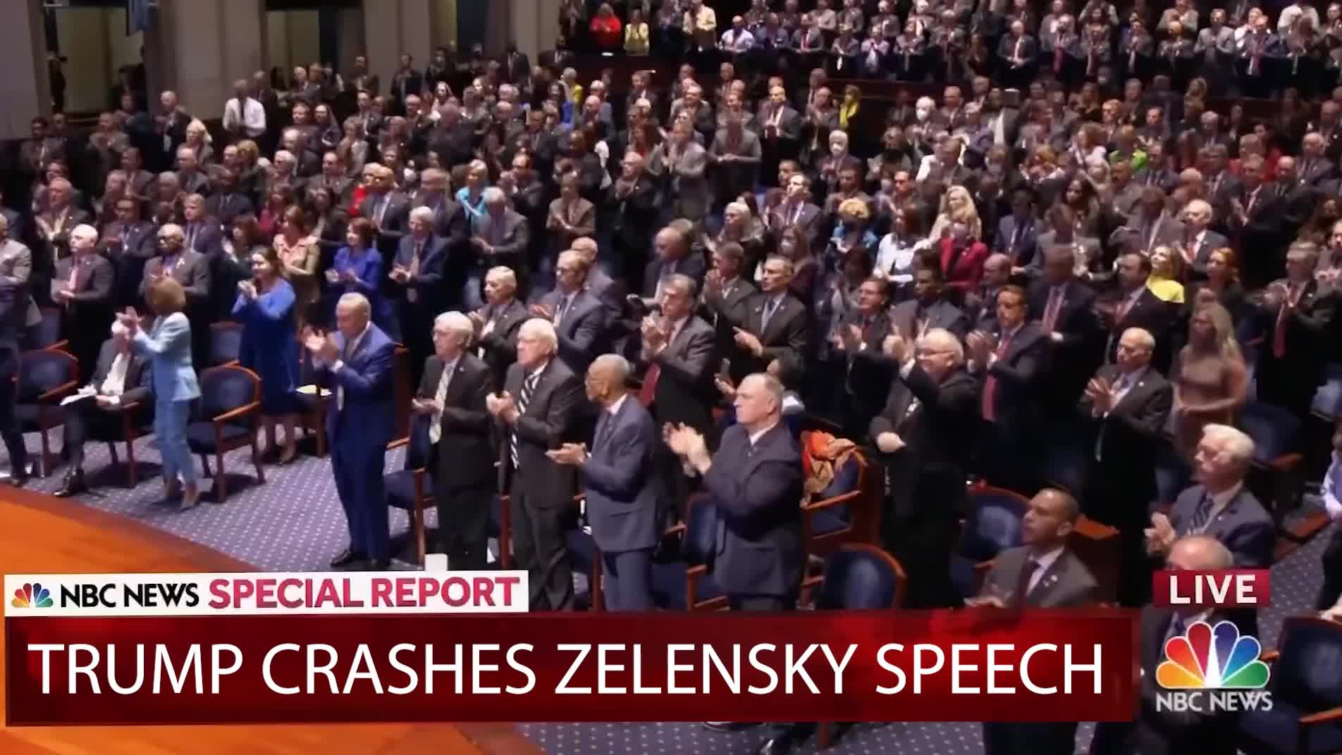 President Trump Crashes Zelensky Address to Congress