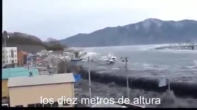 Tsunami footage