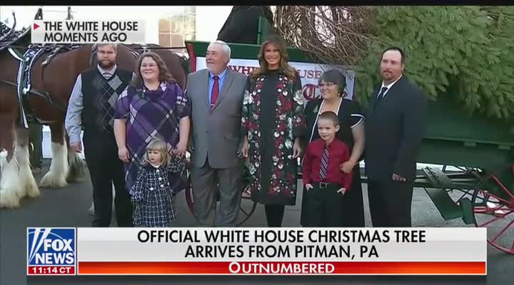 Christmas tree arrives at the White House