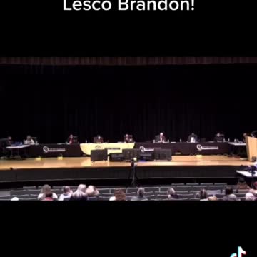 School Board Meeting "Let's Go Brandon"