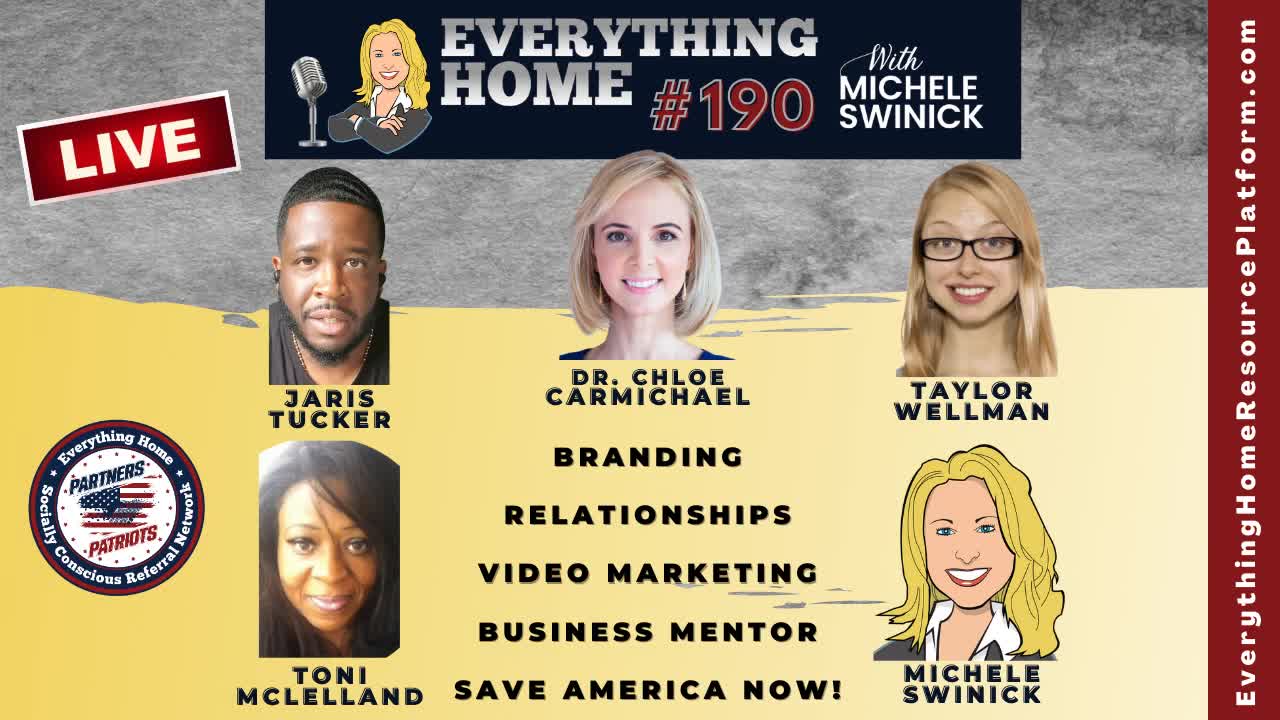 190 LIVE: Branding, Relationships, Video Marketing, Business Mentor, Save America & Yourself Now!