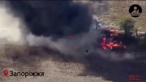 Insane Detonation After HIMARs Strike on Russian Heavy Gun