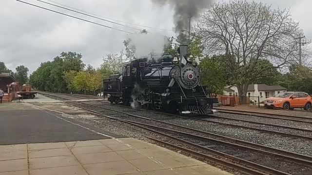 #28 steam engine on test trials...