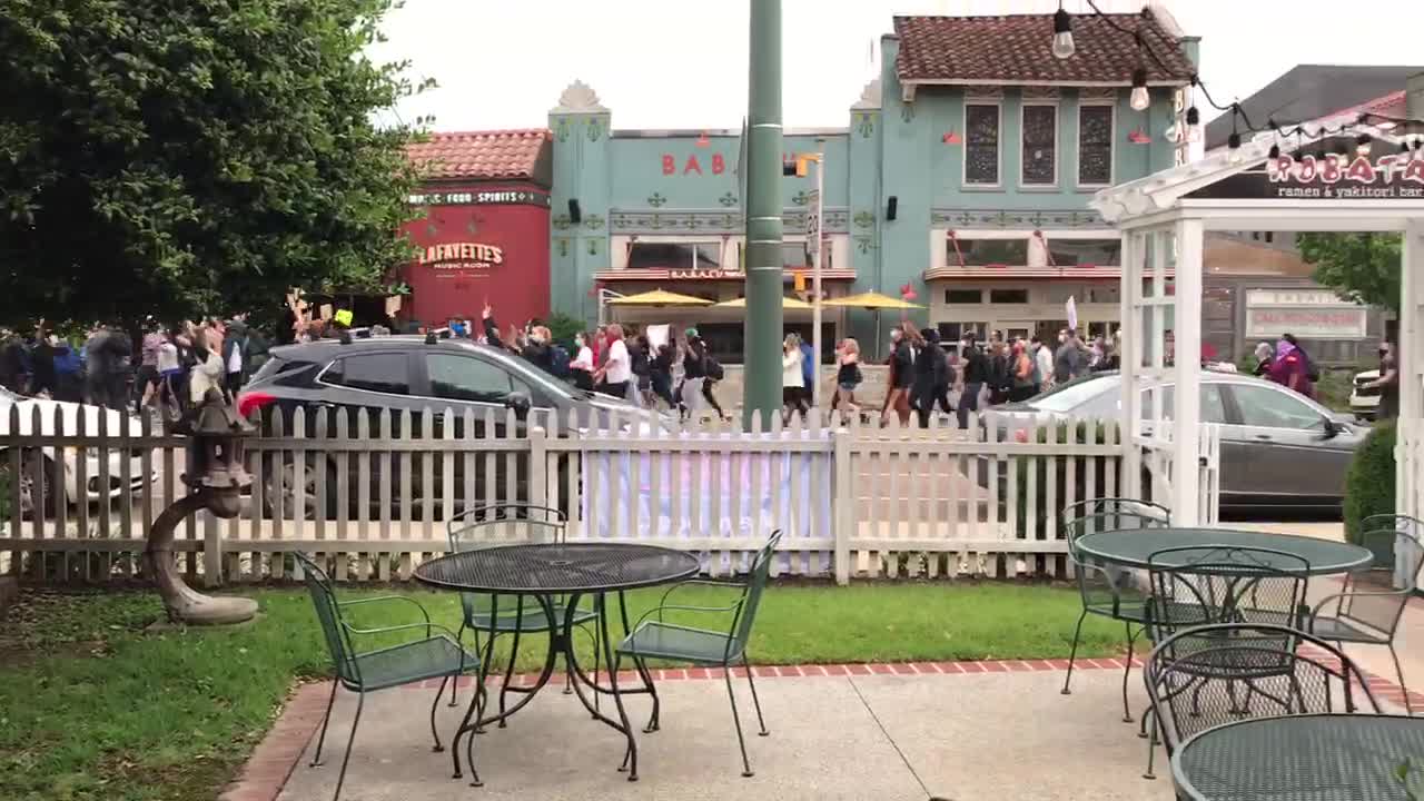 Misguided Marchers Support BLM Tangos in Overton Square