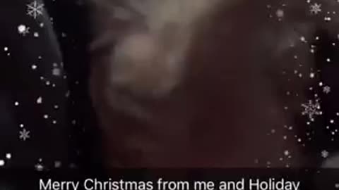 Merry christmas from me and holiday