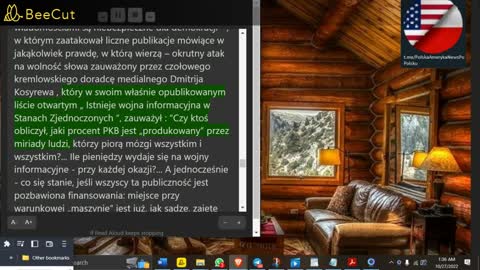 27 października 2022❌Amerykańskie wybory dotyczą „ bomby energetycznej Putina ”prezentu dla Zachodu❌