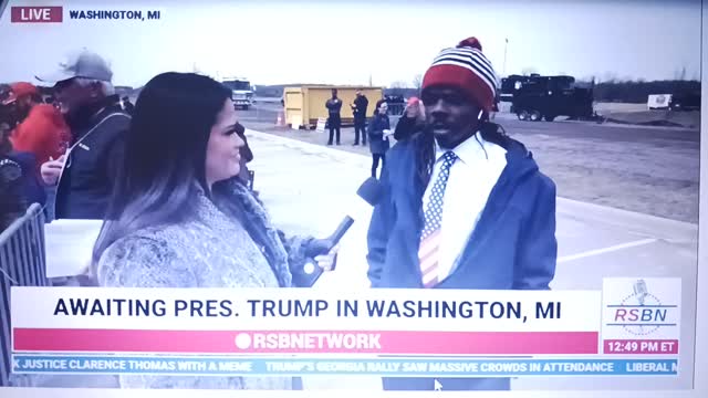 Ryan (Logik) Roberts, Trump Rally Michigan, as seen on RSBN 4/2/2022