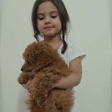 Beautiful girl with adorable dog