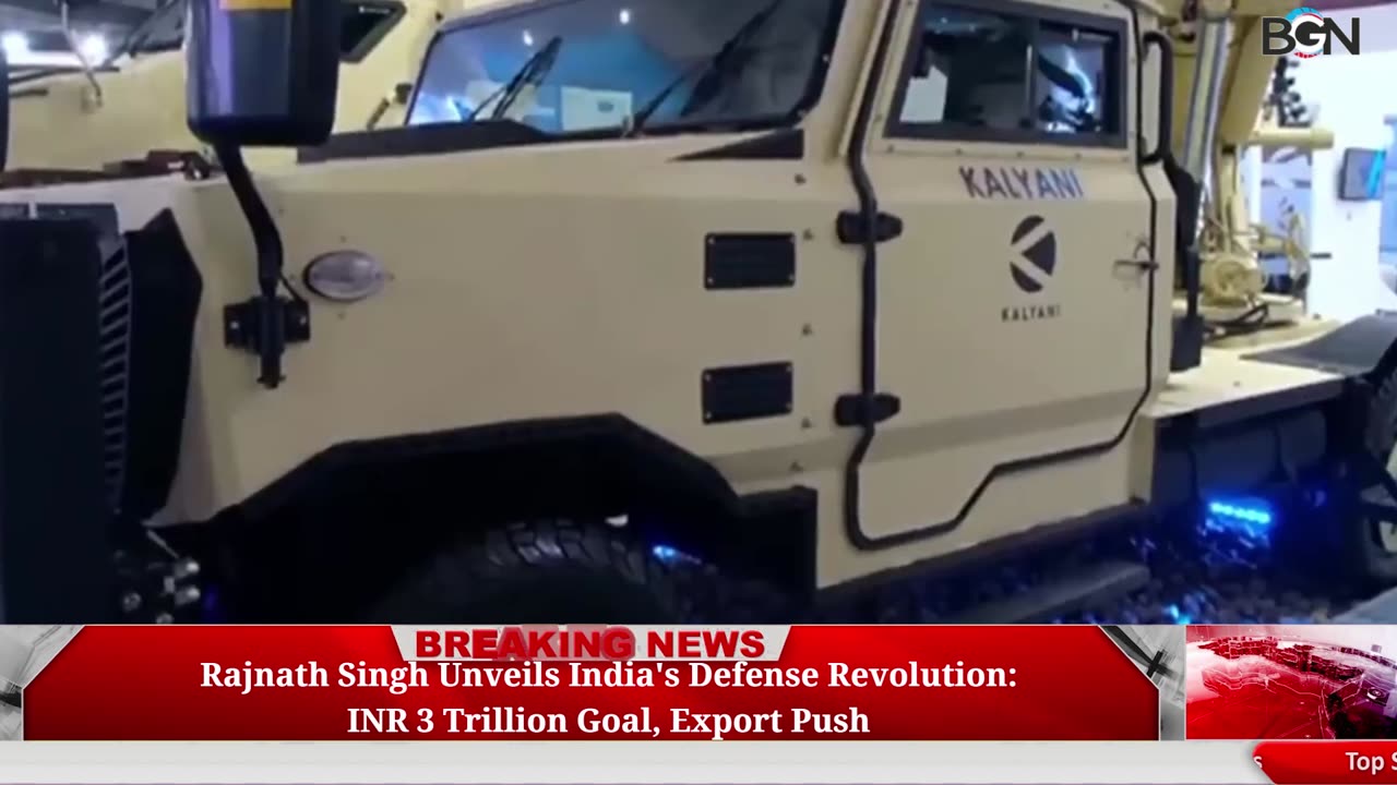 "India Aims for Defense Production & Export Surge: INR 3 Trillion Projection in Five Years"