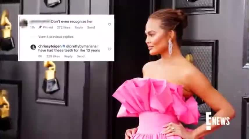 Pregnant Chrissy Teigen Claps Back at Criticism About Appearance-1