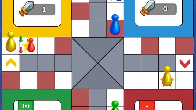 Playing in rush mode tournament 4 players in the game ludo club data (21/05/2022).