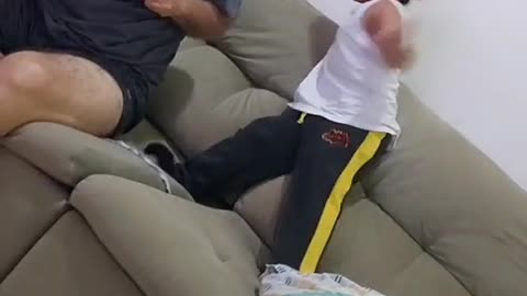 grandpa and grandson playing, very cute!