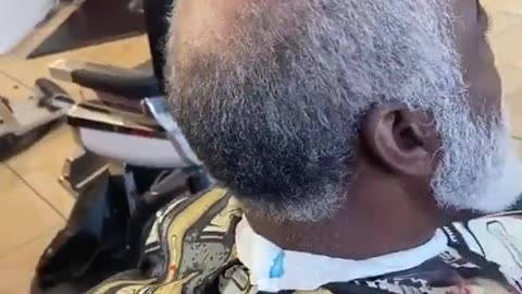 Barber transforms guy from looking 77 to 27