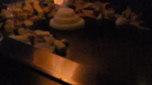 Fire effect in the Japanesse Kitchen