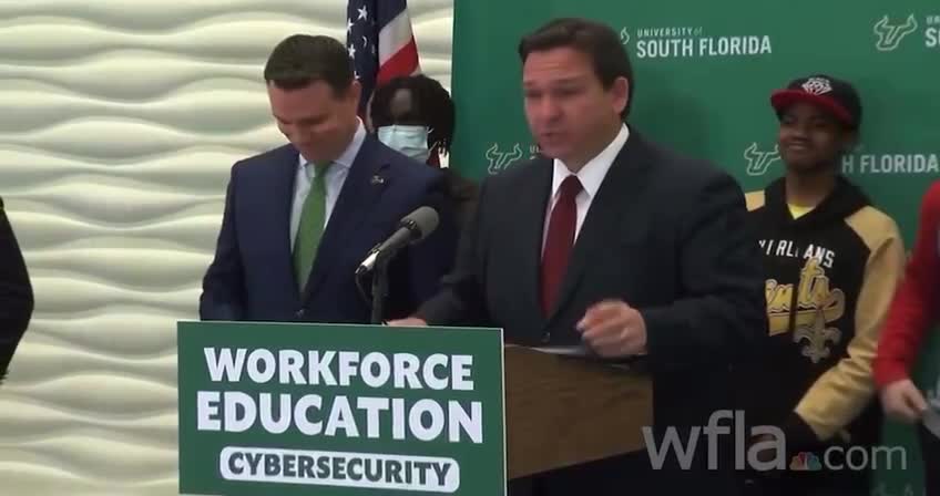 Ron DeSantis walks into the University of South Florida and owns it!