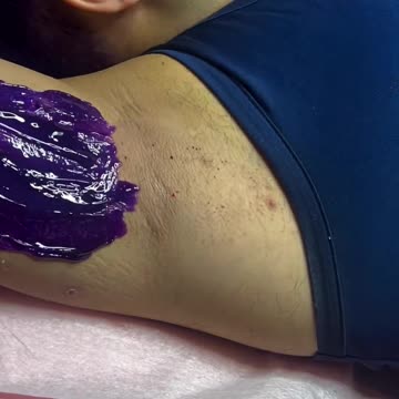 Underarm Waxing Delight for Him! Experience with Sexy Smooth Purple Seduction Hard Wax